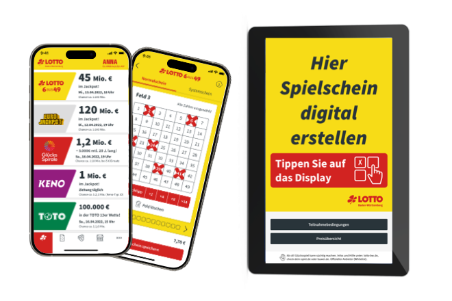 Mobile Lotto-Apps und digitale Serviceterminal von mobivention